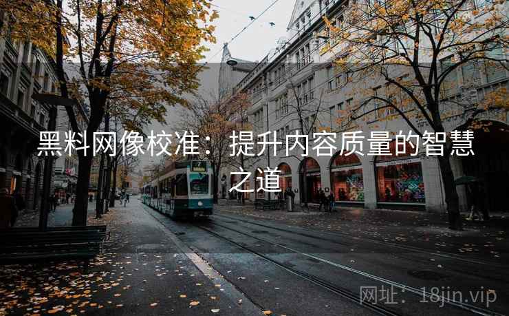 黑料网像校准：提升内容质量的智慧之道